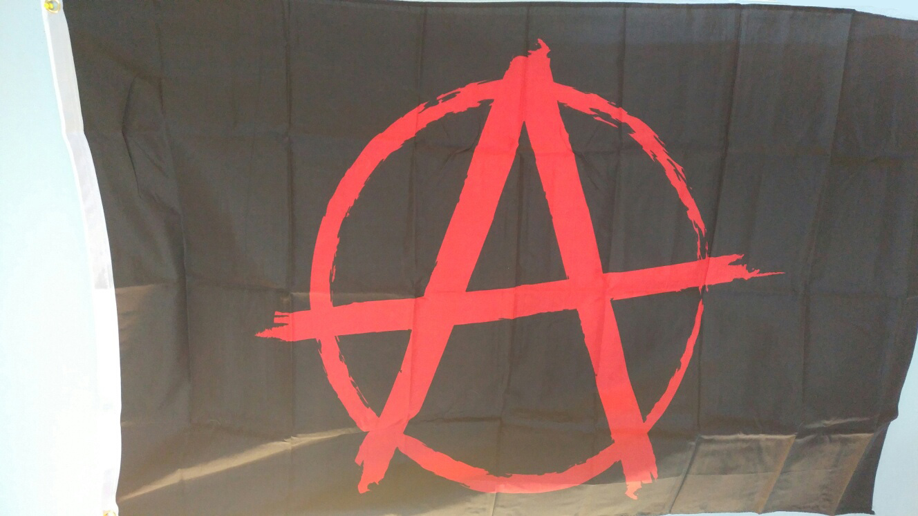 Anarchy Symbol Flag