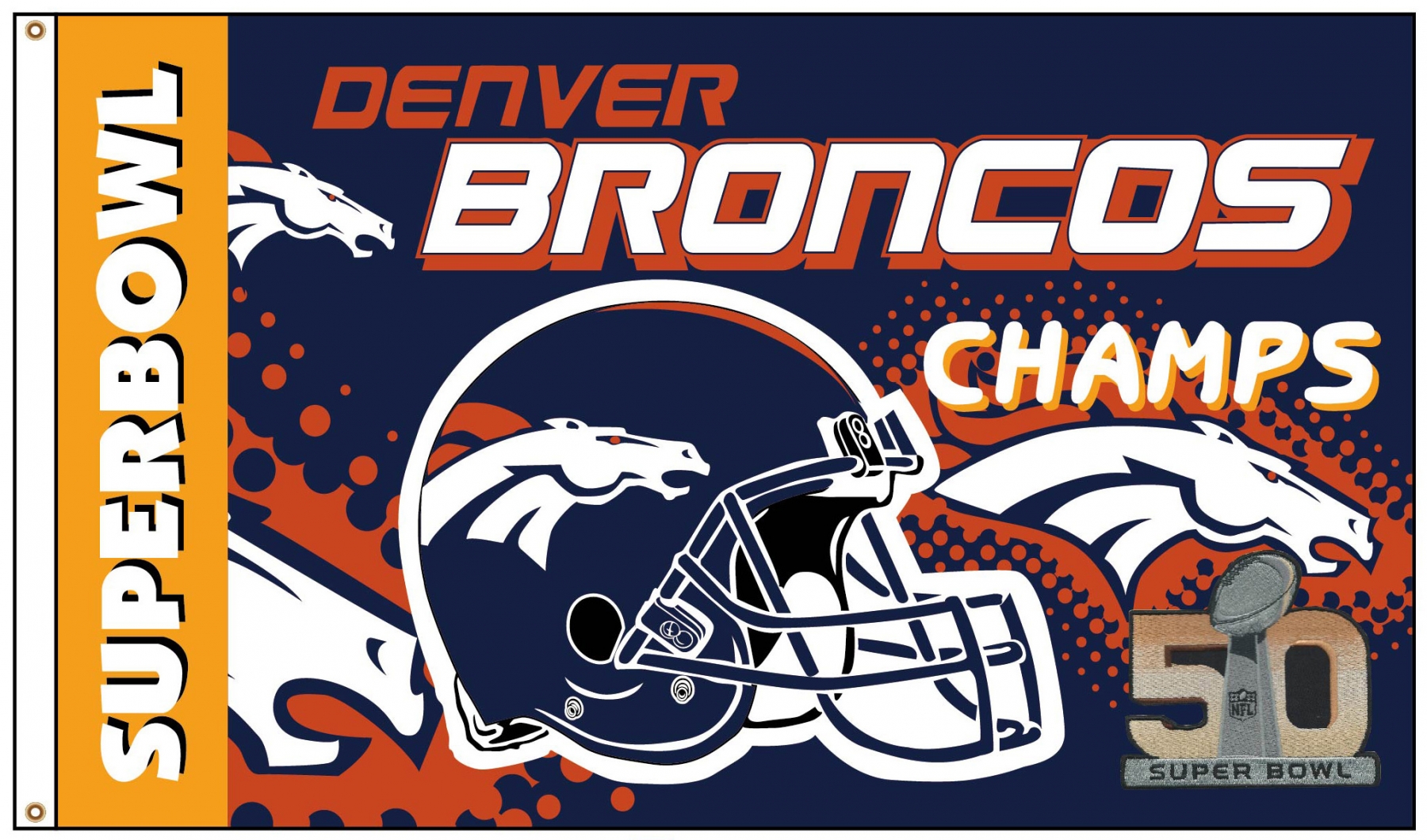 Denver Broncos Super Bowl Flag 