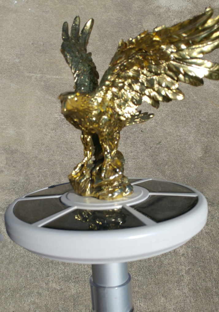Eagle on Approach Flagpole Topper Finial Ball Hand Painted Product Details