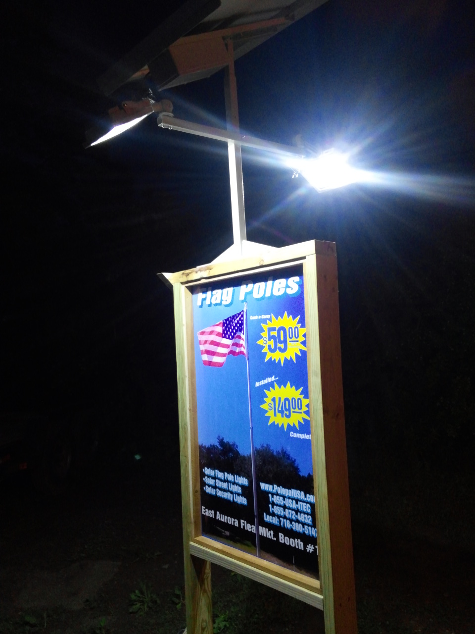 Commercial Solar Billboard Light 2 Sided