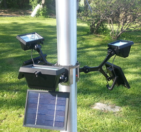 Commercial Solar LED Flagpole Light